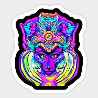 Lion King Psychedelic Sticker